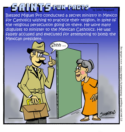 Bl. Miguel Pro Saints Fun Facts for Bl. Miguel Pro