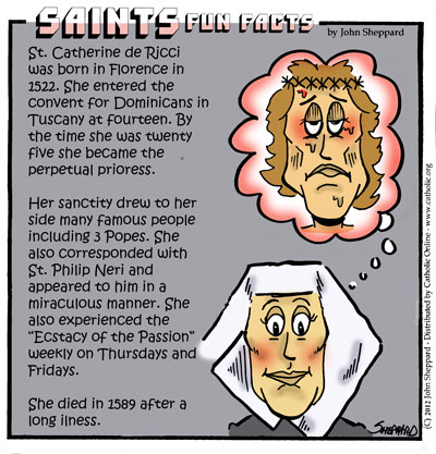 St. Catherine de Ricci Saints Fun Facts for St. Catherine de Ricci