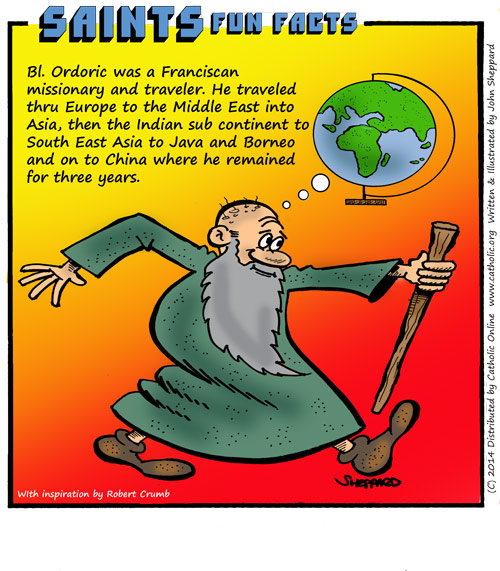Saints Fun Facts for Bl. Odoric of Pordenone