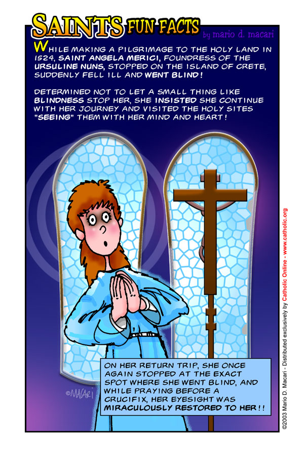Saints Fun Facts for St. Angela Merici
