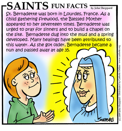 St. Bernadette Saints Fun Facts for St. Bernadette