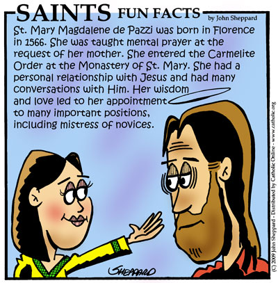 St. Mary Magdalene de Pazzi Saints Fun Facts for St. Mary Magdalene de Pazzi